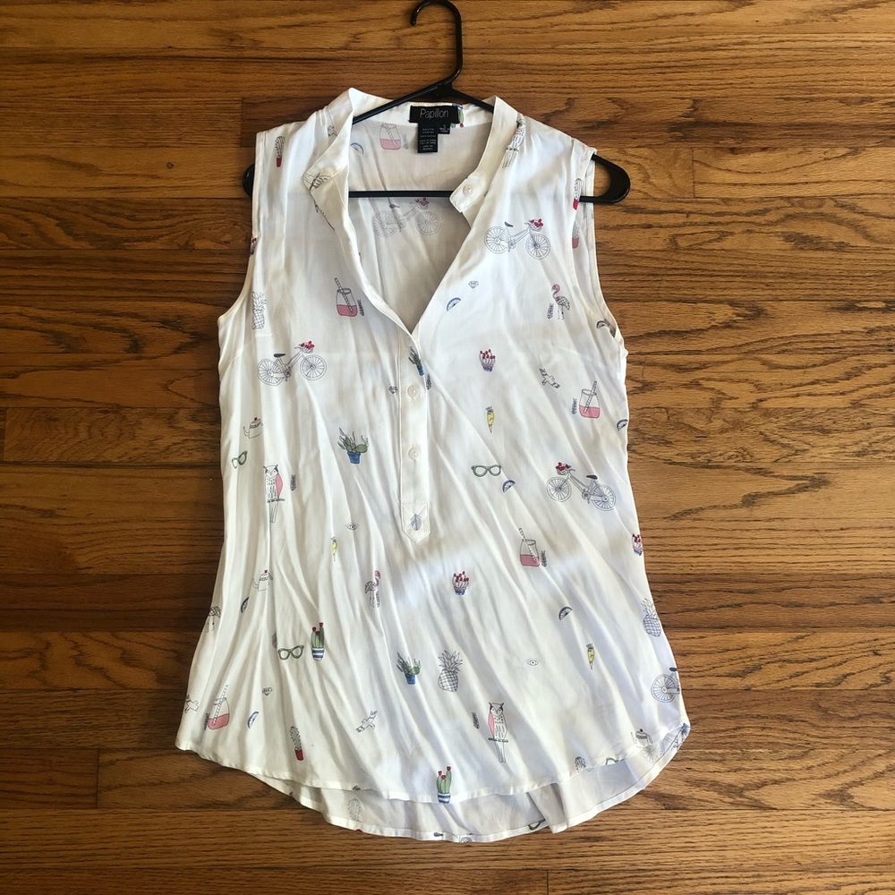 Papillon sleeveless top